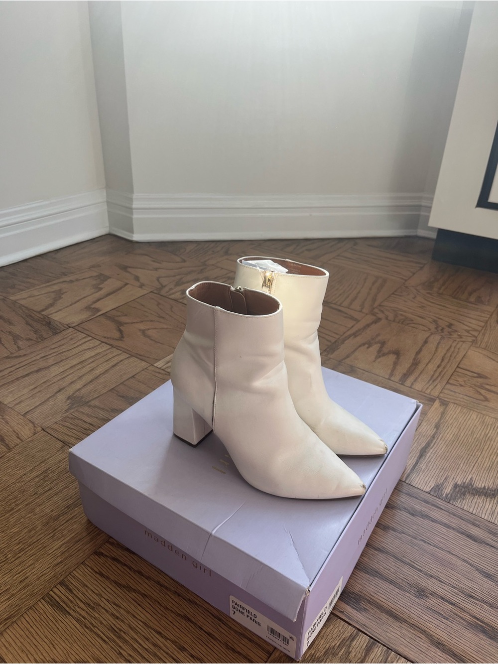 White Ankle Boots